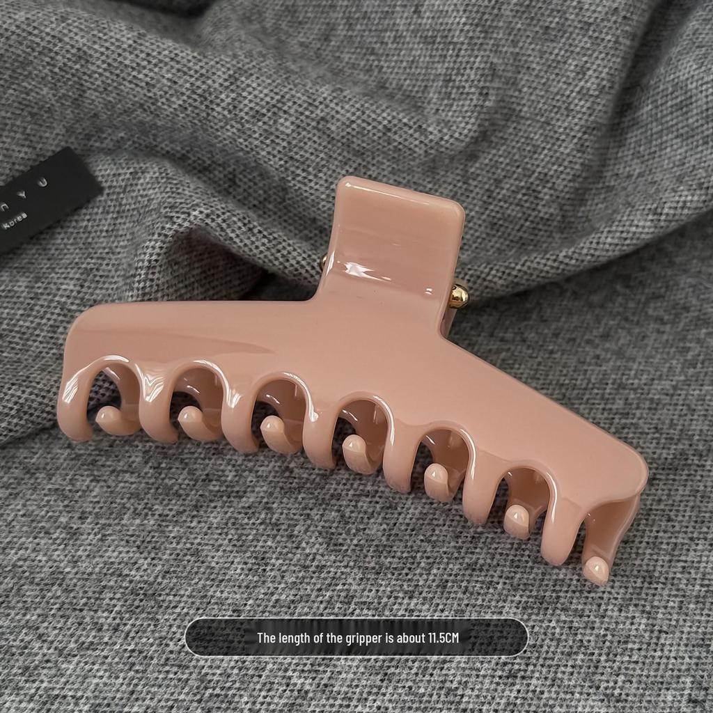 Korean Style Jelly Color Claw Clip Hairpin – Versatile, High-End Hair Accessory for All Hair Volumes