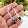 Sodalite Gemstone Earrings, 925 Solid Sterling Silver Jewelry, Handmade Beautiful Earrings For Wedding Gift