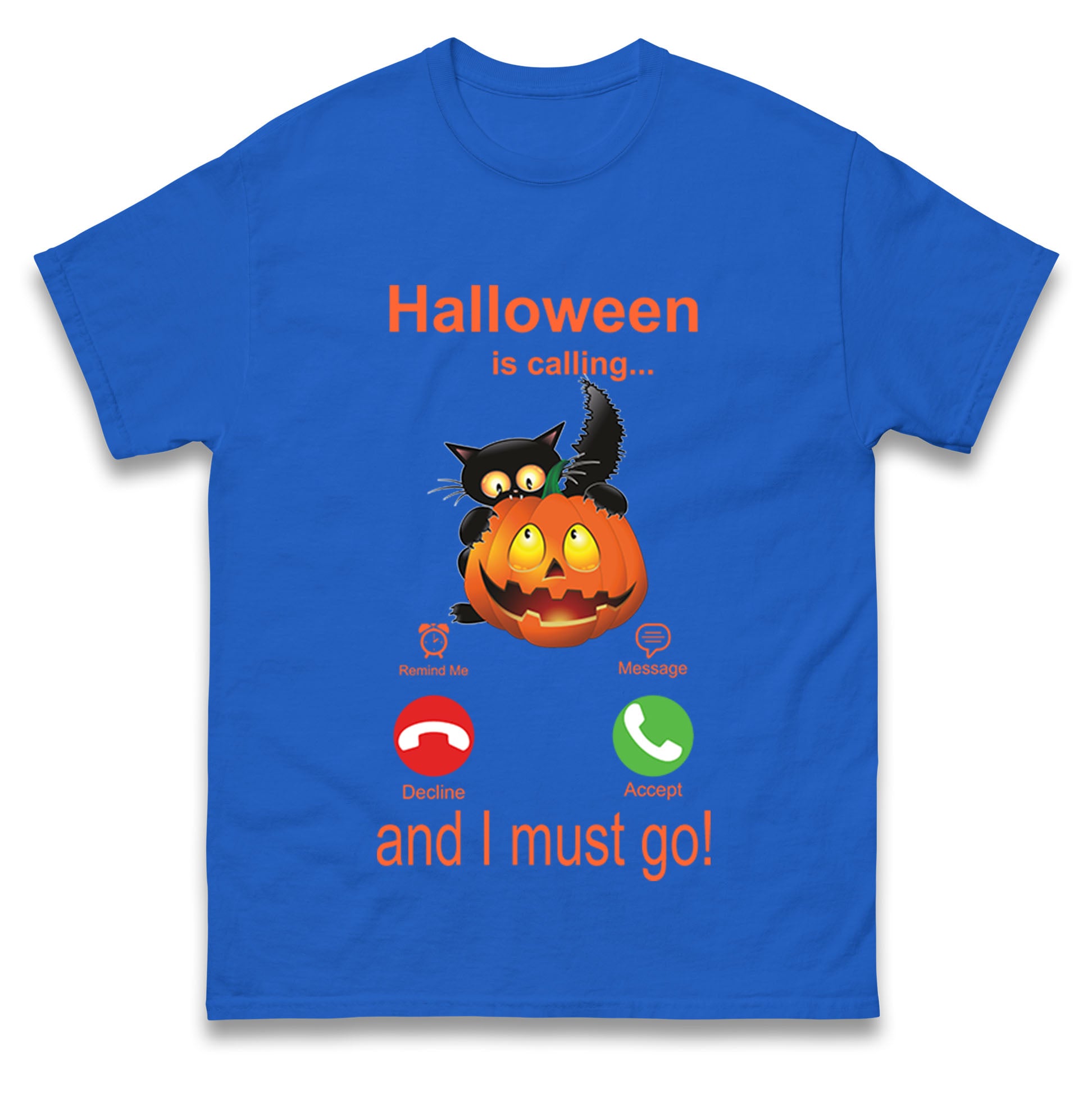 Halloween Is Calling Mens T Shirt Womens Tops Teess 4XL