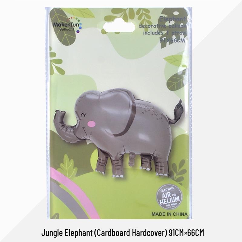 Decorațiuni Petrecere de Ziua Animalelor din Junglă: Set de Baloane Folie Iepure și Leu
