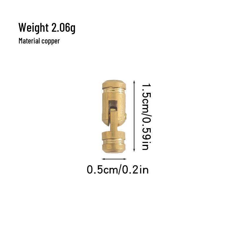 Brass Cylinder Hidden Hinges for Wooden Gift Boxes and Metal Hardware Accessories