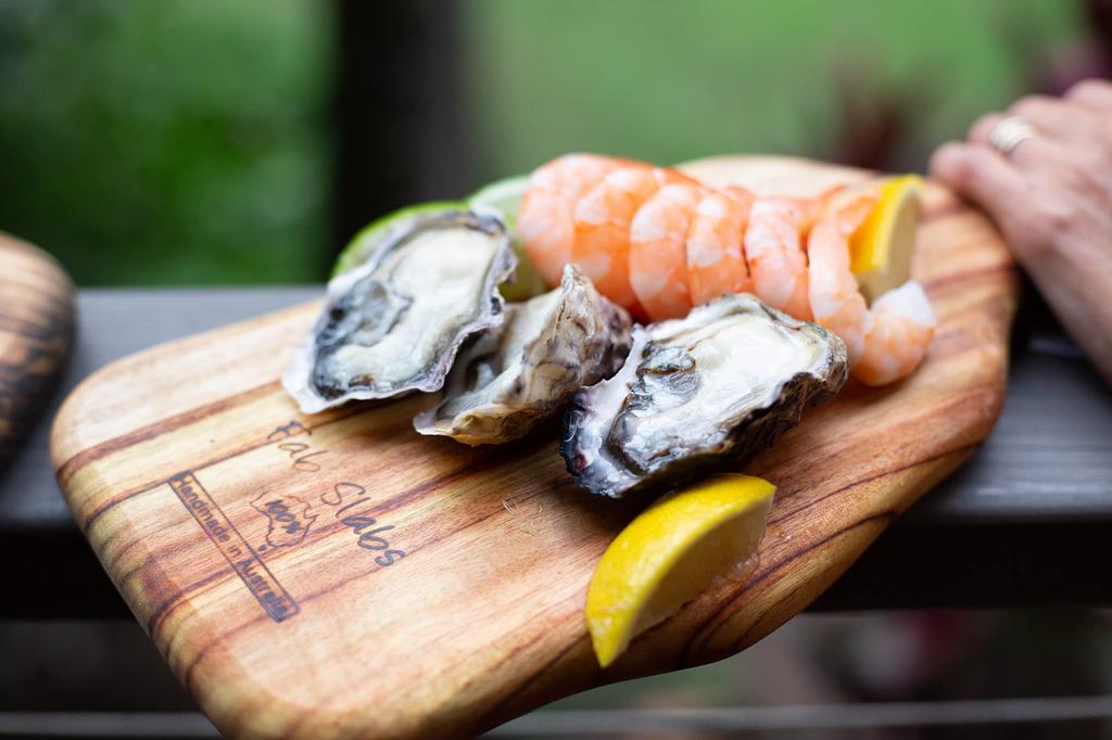 Fabslabs FAB SLABS Cutting Board Paddle Natural Wood Camphor Tree (Small)