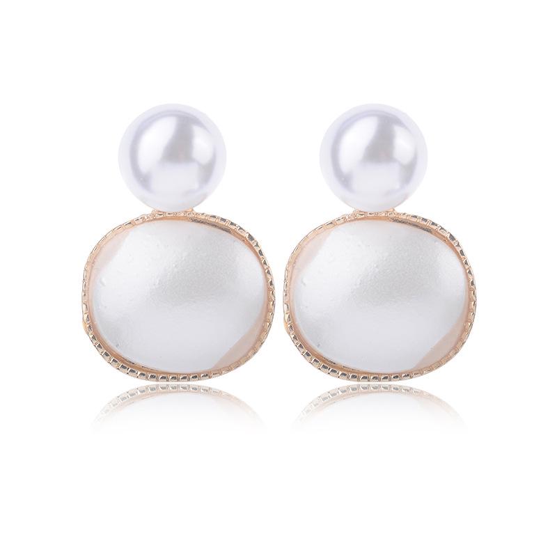European and American Style Pearl Stud Earrings - Popular Small and Large Design