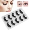 5 Paar dicke, dichte falsche Wimpern, dreidimensionales, langes, lockiges, falsches Wimpern-Make-up-Tool(D46 )