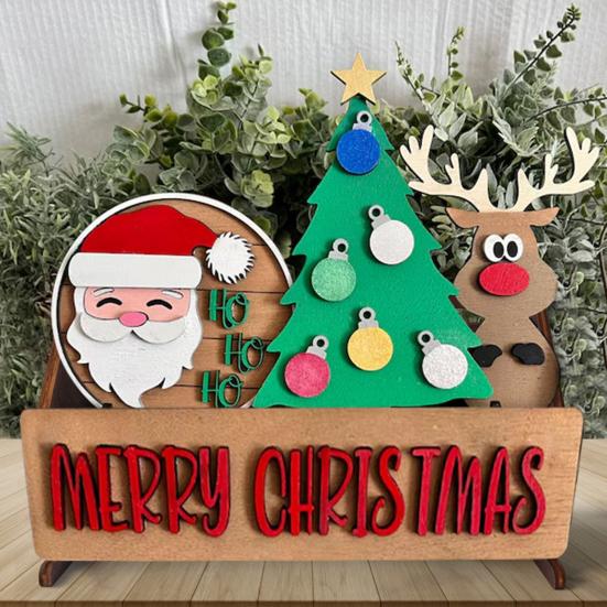 Wooden Display Rack Storage Shelf Strong Load-bearing Smooth Edge Rustic Countertop Storage Rack Multi-Purpose Organizer