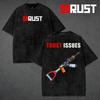 Retro-style Video Game Washed Heavyweight Pure Cotton Oversized Printed T-shirt Couple's All-season Streetwear Shirt