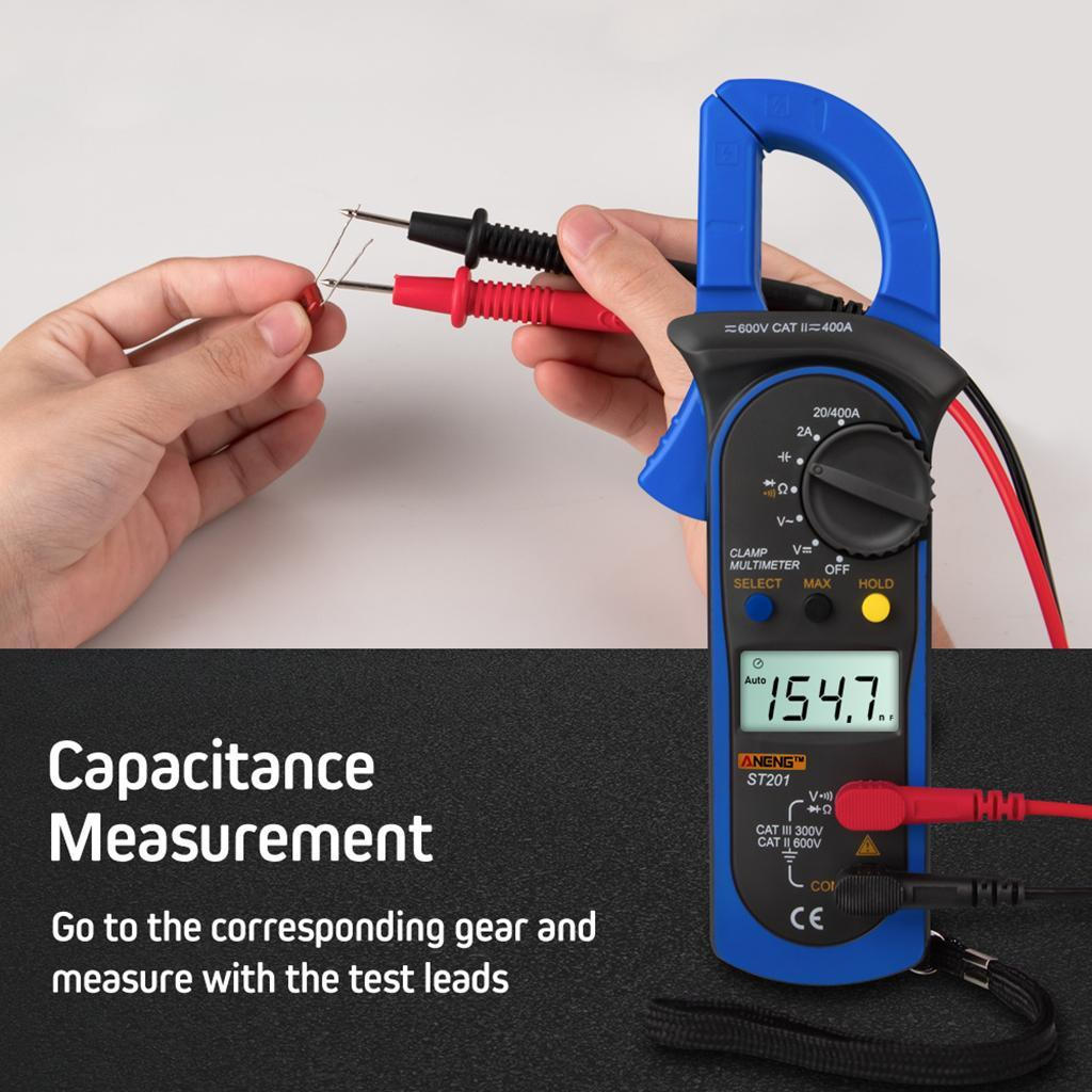 4000 Counts Auto-Ranging Clamp Meter, Digital with Amp,, and Resistance Test