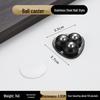 No-Punch Adhesive Universal Wheel Casters: Mobile Ball Bearing Wheels for Household Use