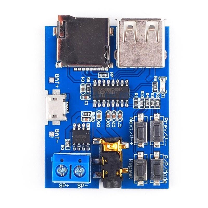 Mp3 Lossless Decoding Board Comes With Power Amplifier Mp3 Module Mp3 Decoder Tf Card Usb Decoding Player