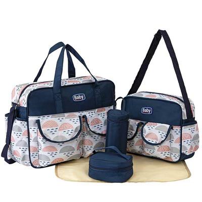 Five-Piece Multifunctional Mommy Bag Set: Large Capacity, Portable Crossbody & Single Shoulder Mother and Baby Bag