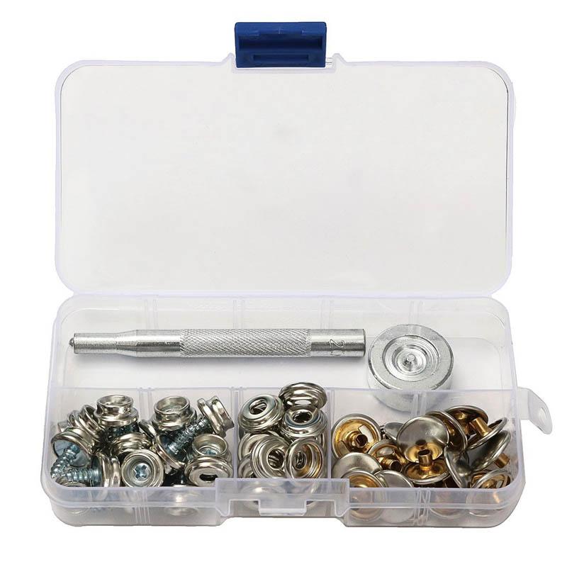 

60x3/8 лодочный морской чехол, холст, навес, защелкивающиеся головки, набор винтов, инструменты