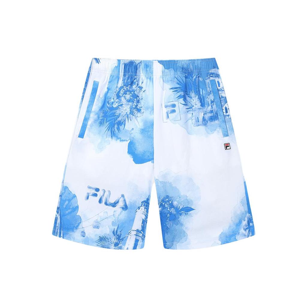 New FILA Casual Shorts Men's All Over Print F11M328802F-ZA