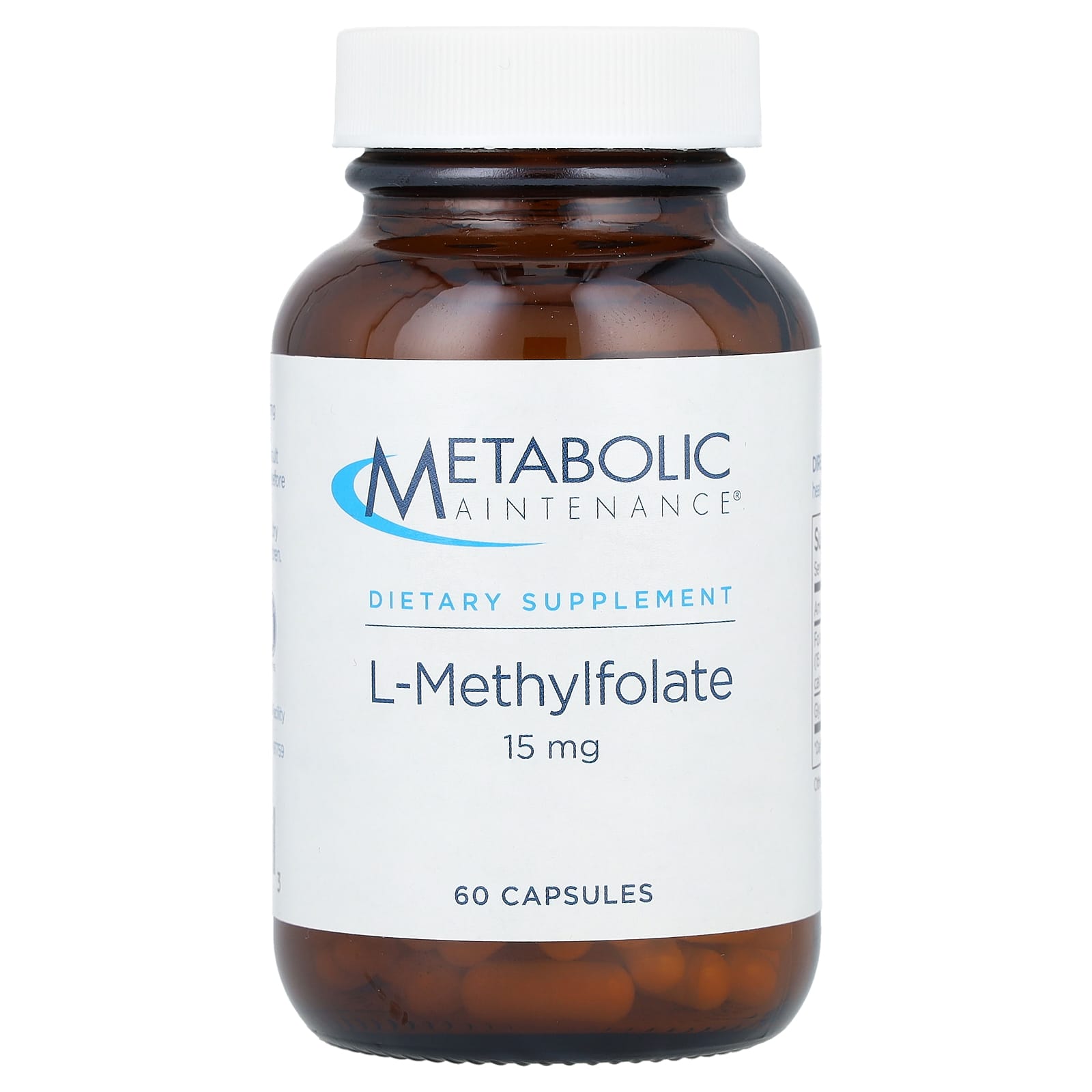 

Metabolic Maintenance, l-метилфолат, 15 мг, 60 капсул