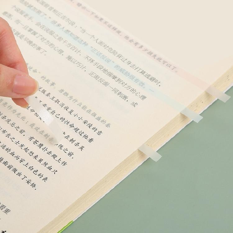 Long Strips Stick Tabs for Notebooks, Writable and Repositionable Stick Index Tabs Book Tabs Flags Adhesive Page Markers