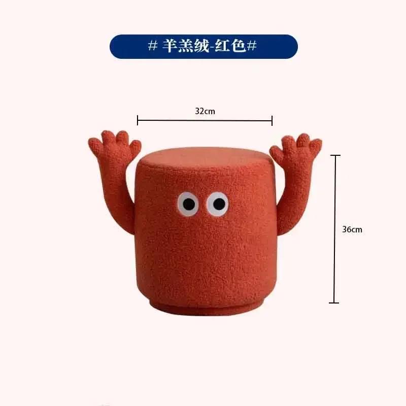 

Гостиная Ягненок Плюшевый Диван Табурет Пуф Мебель Журнальный Столик Табурет Поднятая Рука Низкий Табурет Для Обуви Подставка Для Ног Макияжа Se красный