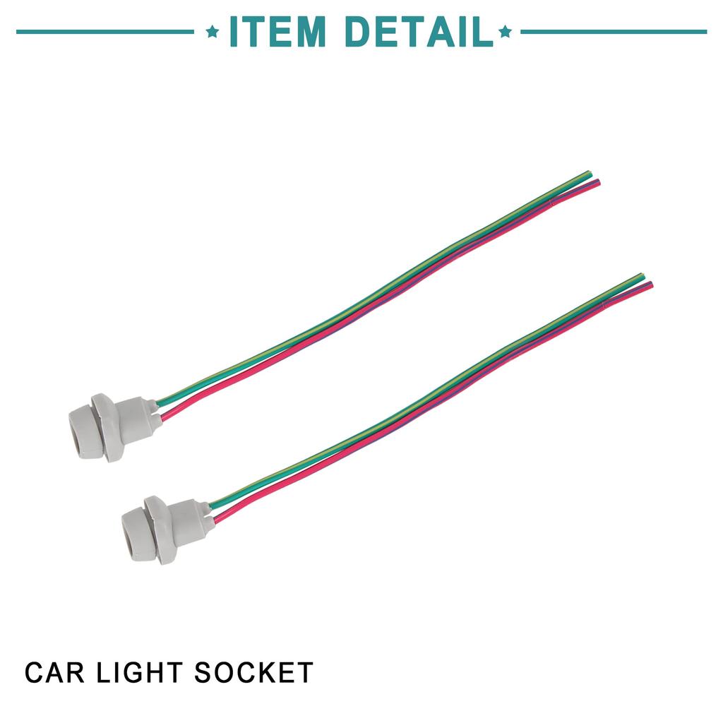 ACROPIX Light Rubber Base Socket T10 T15 W5W Wiring Harness Holder Connector Pigtail Adapter