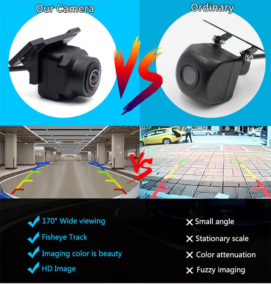 Fisheye Lens CVBS/AHD 170° Car Rear View Backup Camera Waterproof