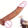 Teleskop-Vibrator Dildo Anal Vaginal Masturbation Erwachsenenspiele Weiblich Erotisch Schwanz Sexspielzeug Sexmaschinen Realistisch Beheizter Penis