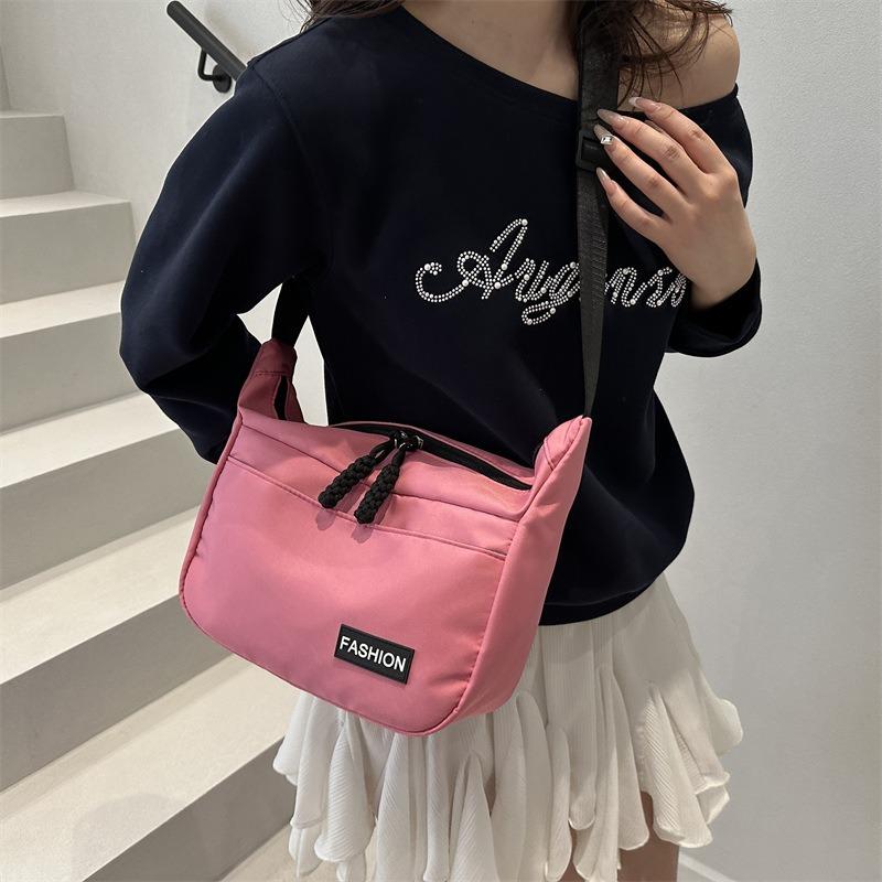 One-shoulder Messenger Bag, Large Capacity, Light, Casual, Literary Tote Bag, Sports Simple, College Students Commute To Class, Versatile
