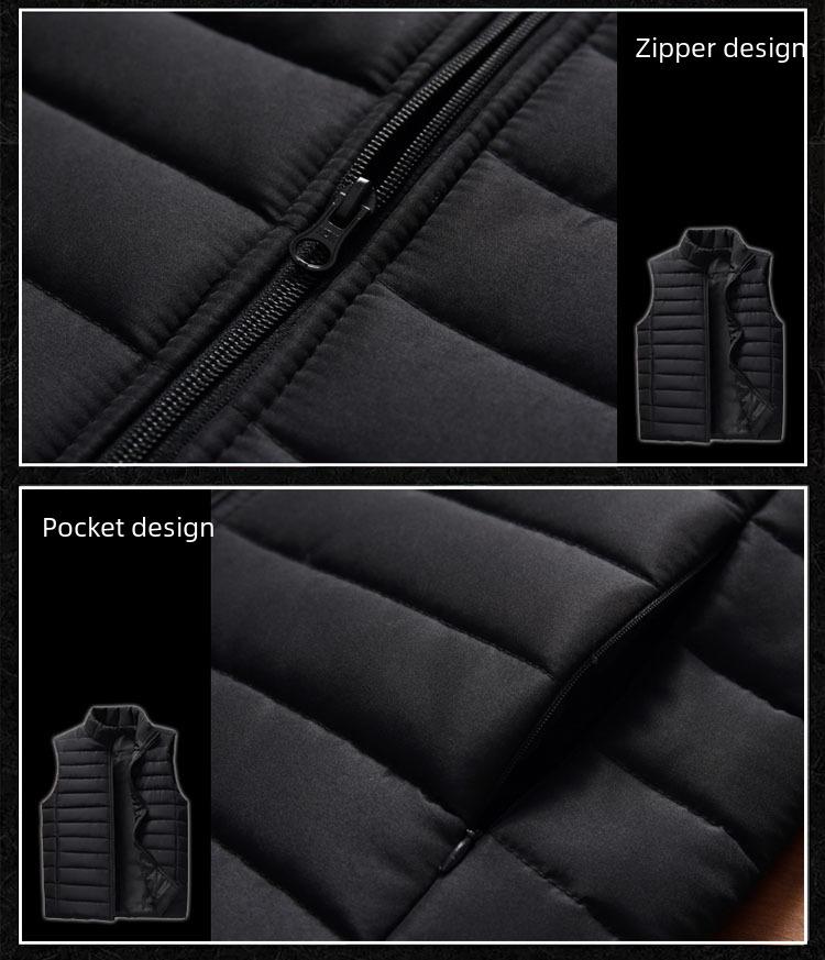 Men's Autumn & Winter Korean Style Down Cotton Casual Vest Waistcoat