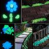 Piedras de Jardín Luminiscentes, Guías Nocturnas de 1 cm de Rocas Luminosas, Piedras Decorativas para Acuario, Piedras Resinosas Brillantes para Paisajismo Exterior y Caminos