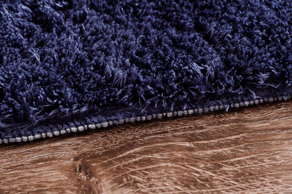 IKEHIKO Rug, 1 Tatami Mat, Solid Shag, Available In Navy, Approximately 100 X 150 Cm, Oval, Hot Carpet Compatible, #3967459