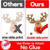 New Christmas Decoration Window Stickers Santa Gifts Merry Christmas Mirror Sticker White Snowflake Ornaments Winter Decal