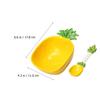 Pineapple Salad Bowl Ceramic Kid Rice Bowl With Spoon 300ml