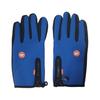 1 Pair Winter Gloves Waterproof Wear-resistant Anti-slip Cycling Climbing Zip-up Thick Plush Windproof Five Finger Touch Screen Outdoor