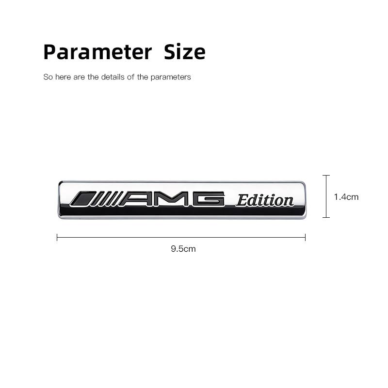 1Pcs 3D Metal Stickers Car Body Side Fender Emblem Decal For Mercedes Benz AMG GLC W203 W206 W220 W205 W211 W212 W201 W210 W108