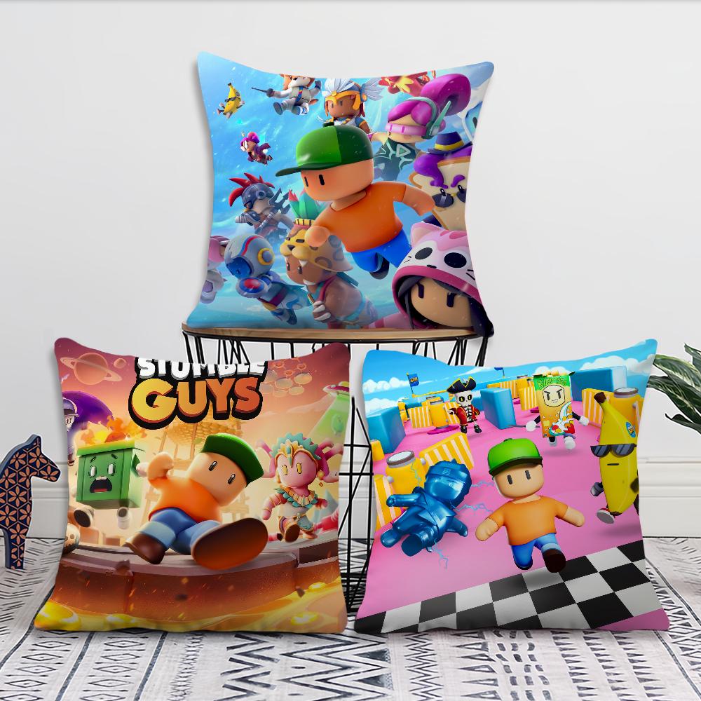Game S-Stumble G-Guys Cute cushion cover Pillow Sofa Printing Decoration Room Home Office Coffee Shop Car Nordic Simplicity