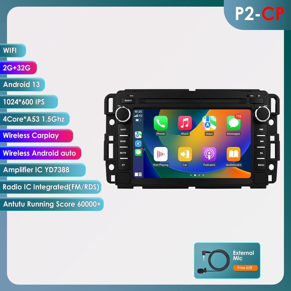 

7-Inch Android GPS Car Navigation Player with CarPlay for Enclave, Hummer, GMC. 7 inch fits GMC