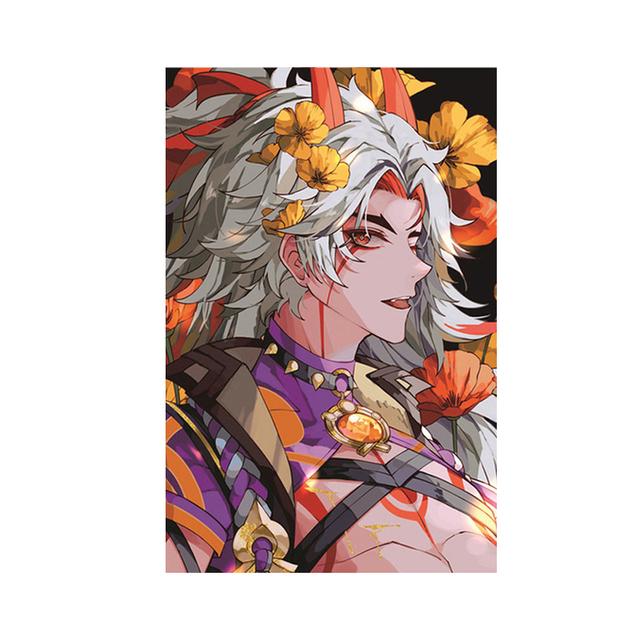 

Мультяшный персонаж, цветочный постер, украшение комнаты, картинки из аниме-игр 21cm×30cm NoFrame