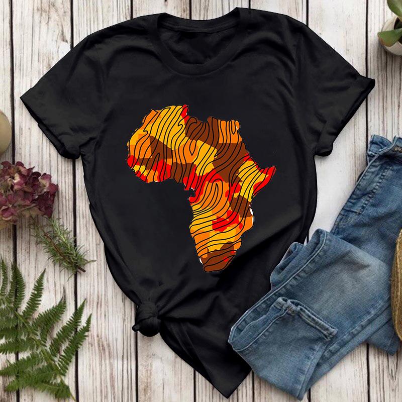 Fashion Summer Kawaii Women T-Shirts Vintage Print Ropa Mujer T Shirt Casual Tee Roupas Femininastshirt Tee Top Colorful Pattern