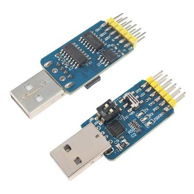 1pc 6-in-1 USB To TTL/RS485/RS232 Serial Converter Module CP2102- 3.3V/5V Dual Voltage
