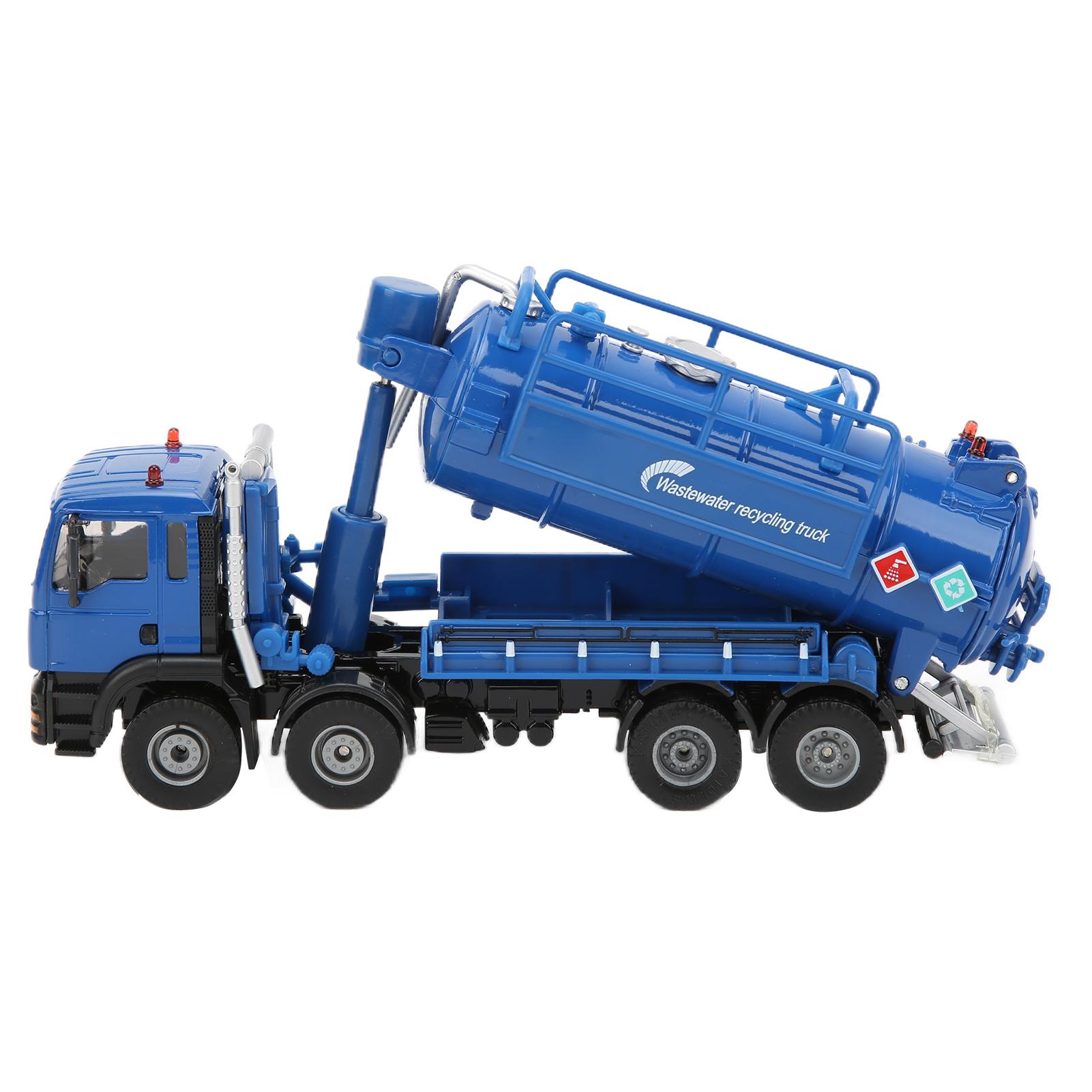 

1:50 Модель мусоровоза из сплава, модель мусоровоза для переработки, модель цистерны для воды, игрушка для детей, подарок