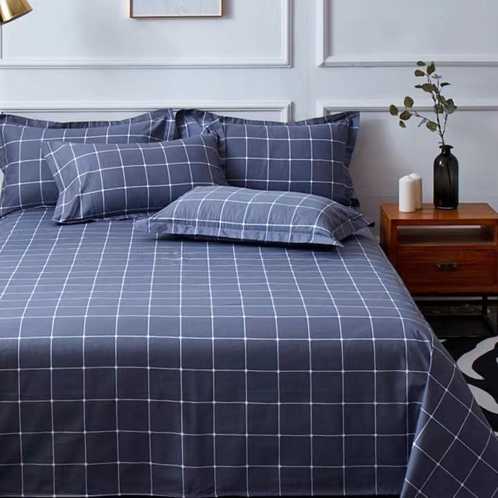1pcs Dormitory Hotel Single Bed Sheets Elegant Geometry Printed Double Bed Sheets Cartoon Home Bedroom Decoration Supplies