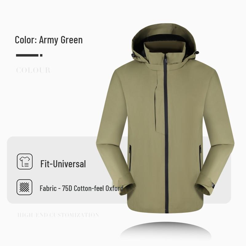 Customized Company Outdoor Jackets with Logo for Autumn/Winter Employee Workwear