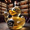 Střední design kachny Láhev na alkohol - Kreativní skleněná nádoba ve tvaru kachny s vzduchotěsným šroubovacím uzávěrem, Unikátní dárek pro muže
