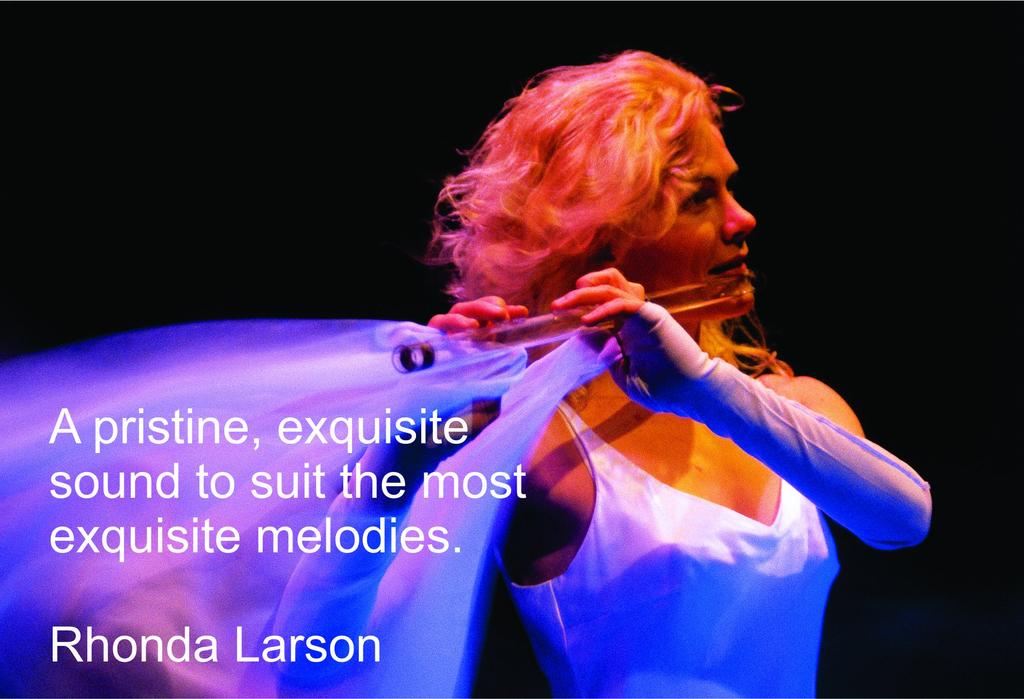 Hall Crystal Flute D Offset Clear Crystal Flute D Pipe Total Length 553mm