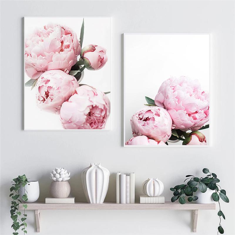 Rosa Blume Knospe Poster Wand Kunst Leinwand Malerei Zitat Pflanze Druck Nordic Mode Moderne Wohnkultur Bilder Für Schlafsaal Design