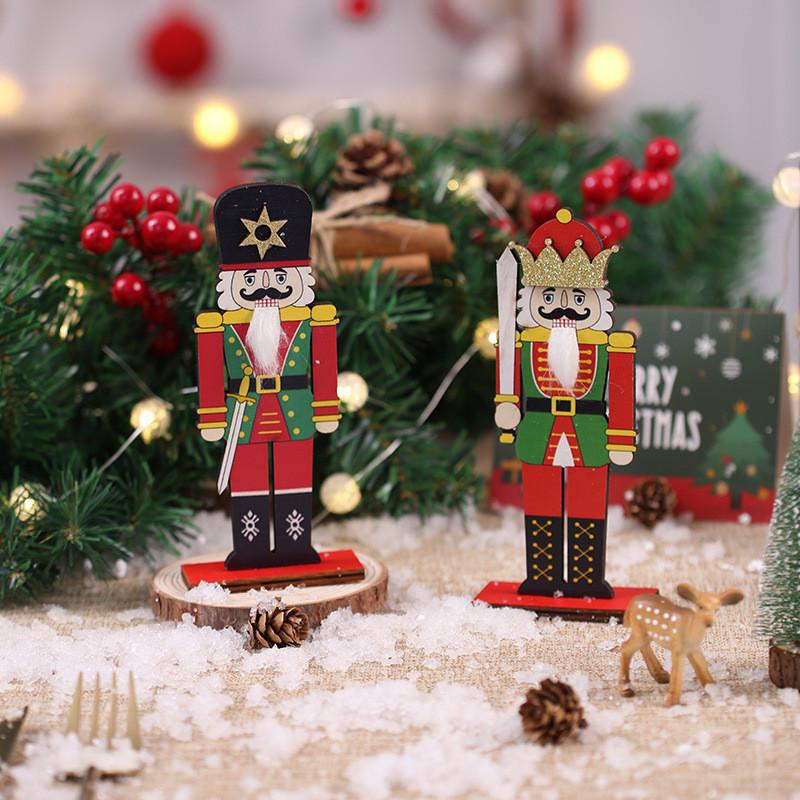 Wooden Christmas Decorations The Xmas Elderly Tabletop Decoration Home Gift
