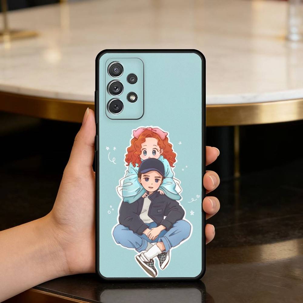 Colin And Penelope Fanart Phone Case For Samsung Galaxy A73,A72,A71,A70,A53,A52,A51,Soft Silicone Black Cover