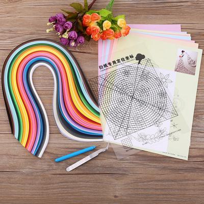 Fit For Handmade DIY Craft 50 Colors 500 Stripes Quilling Paper 5mm Width