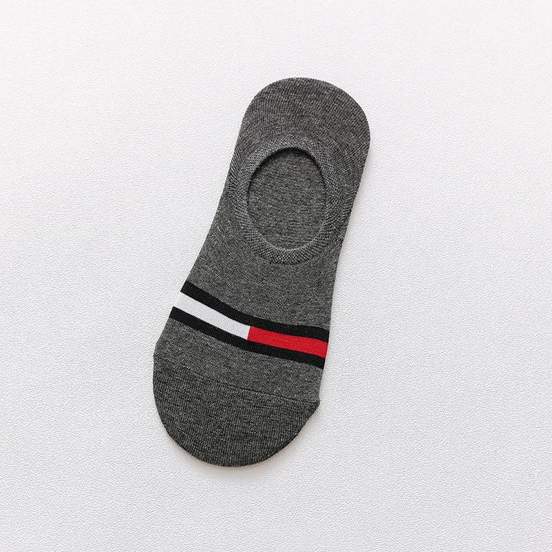 5 Pairs/5 Colors Spring Summer Love Bear Cotton Men Women Thin Breathable Leisure Boat Socks Silicone Invisible Ankle  New