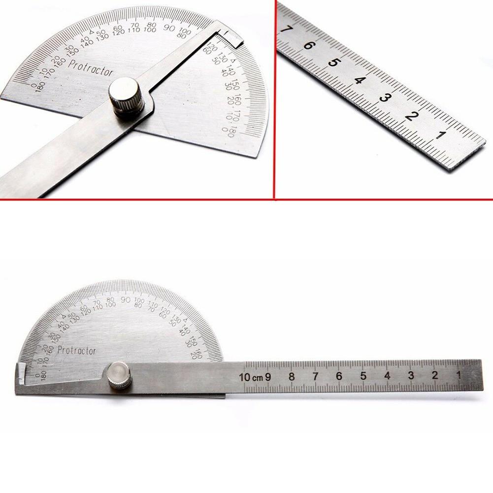 

CNC Stainless Steel 0-180° Rotary Angle Finder Machinist Ruler Measurement 2021