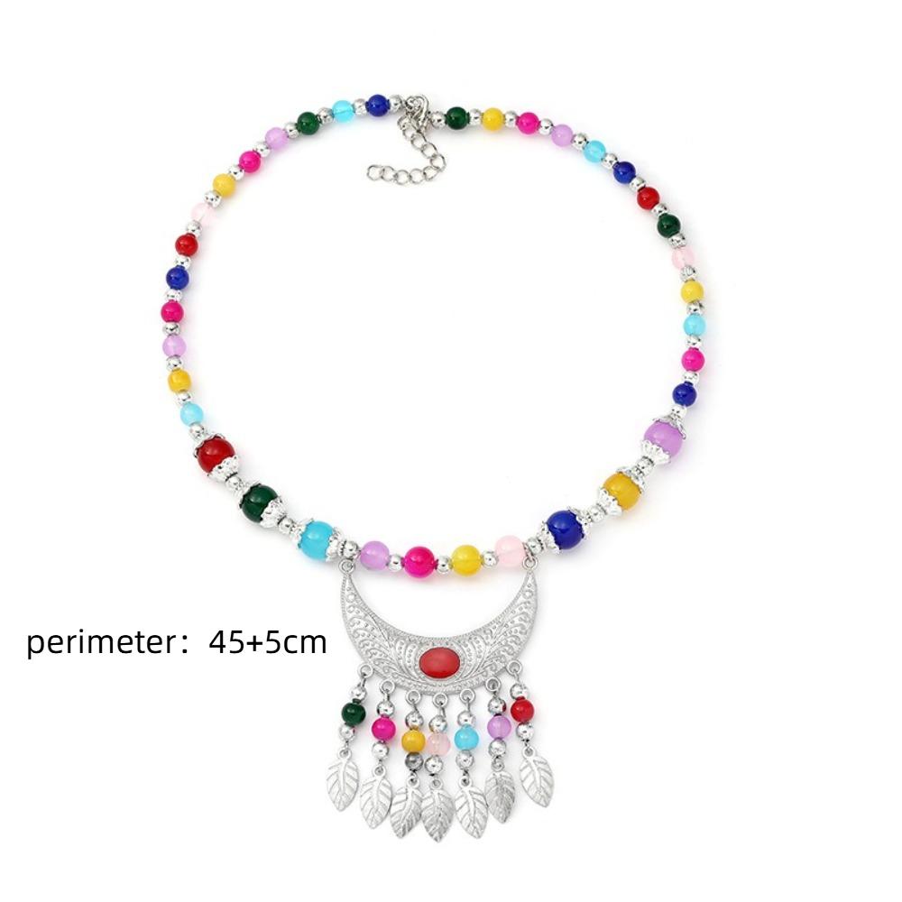 Tibetan Jewelry Bohemia Headwear Ethnic Photo Prop Photography Headband Long Chain Red Stone Hairdress Accessory Gypsy Women