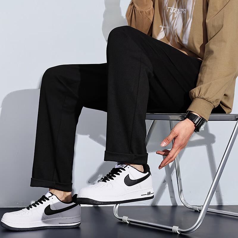 TonLion Men's Casual Loose Straight-Leg Trousers