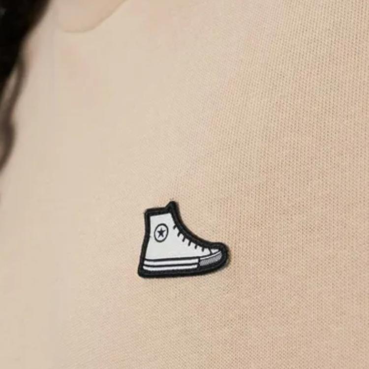 Converse SNEAKER PATCH T Shirt Unisex Khaki 10025397-A09