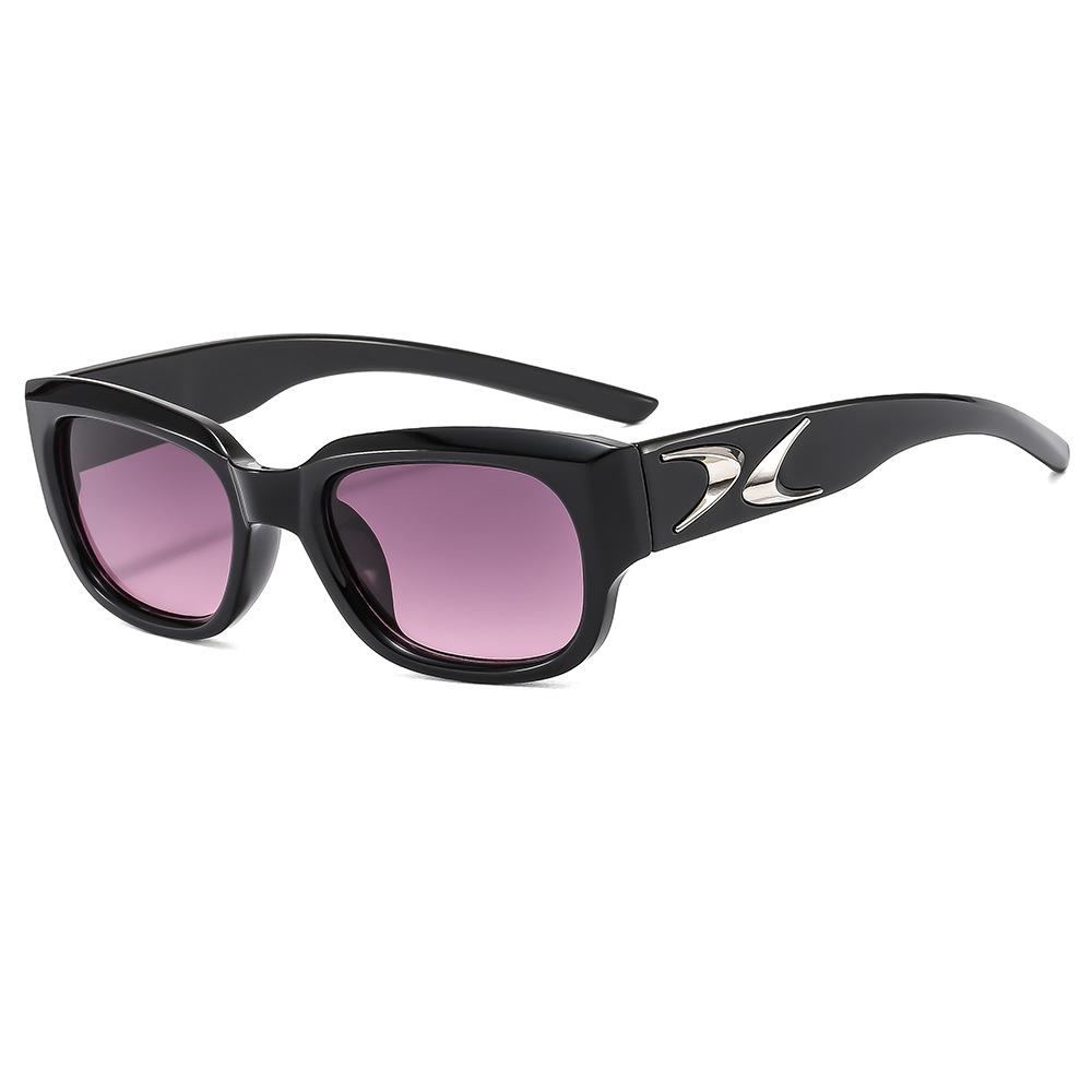 New Boomerang Square Sunglasses For Women And Men Stylish High-End Glasses For Round Faces Trendy Sun Shades